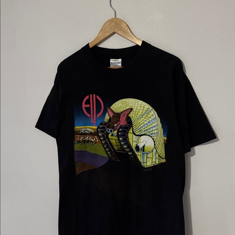 Vintage Emerson Lake Palmer T-Shirt / Tarkus World Tour / Large / 1997 / Brockum - Picture 2 of 8